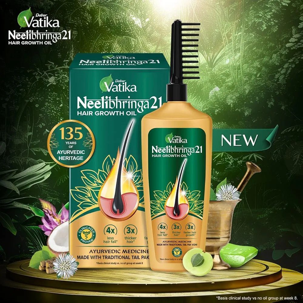 DABUR Vatika Neelibhringa 21 Hair Growth Oil - (100Ml+ 50ml)