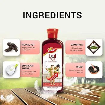 Dabur Lal Tail : Ayurvedic Baby Massage Oil – 500ml