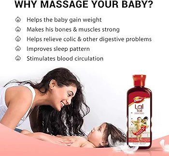 Dabur Lal Tail : Ayurvedic Baby Massage Oil – 500ml