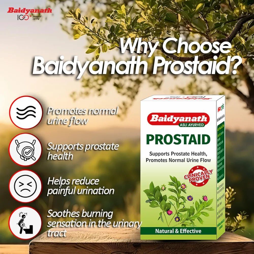 Baidyanath Prostaid 50 Tablets (Pack of 2)