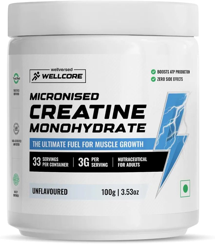 Wellcore - Pure Micronised Creatine Monohydrate | Unflavoured 100g