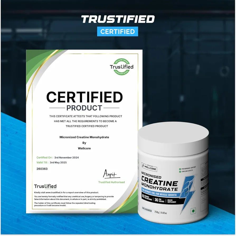 Wellcore - Pure Micronised Creatine Monohydrate | Unflavoured 100g