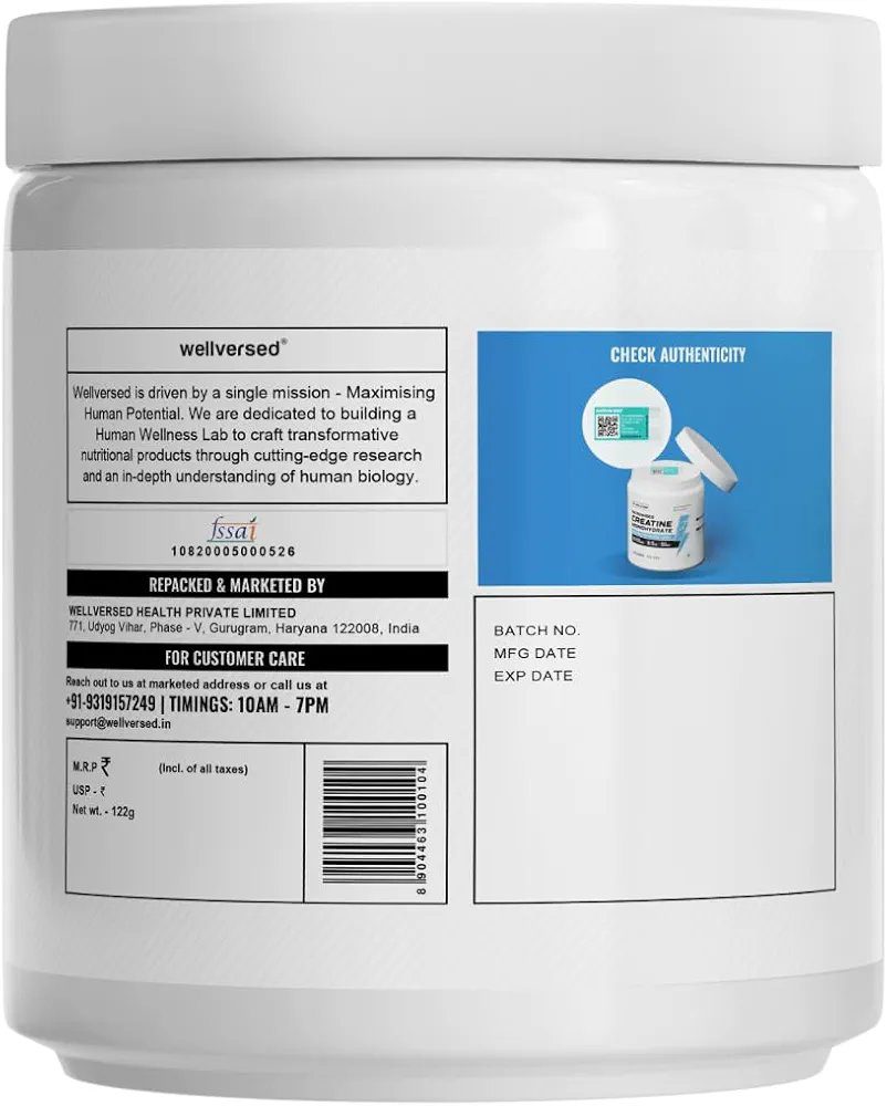 Wellcore - Pure Micronised Creatine Monohydrate | Fruit Fusion 122g