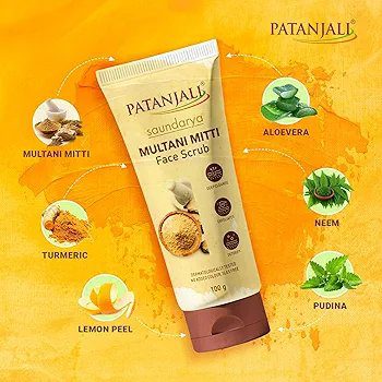 Patanjali Saundarya Multani Mitti Face Scrub 100g