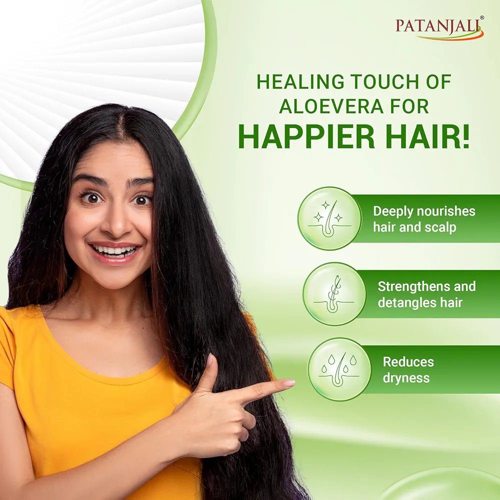 Patanjali Kesh Kanti Aloevera Hair Cleanser 180ML