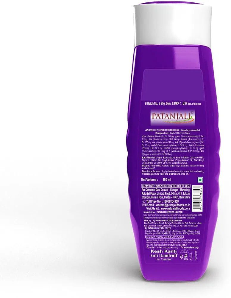 Patanjali Kesh Kanti Anti Dandruff Hair Cleanser 180ML