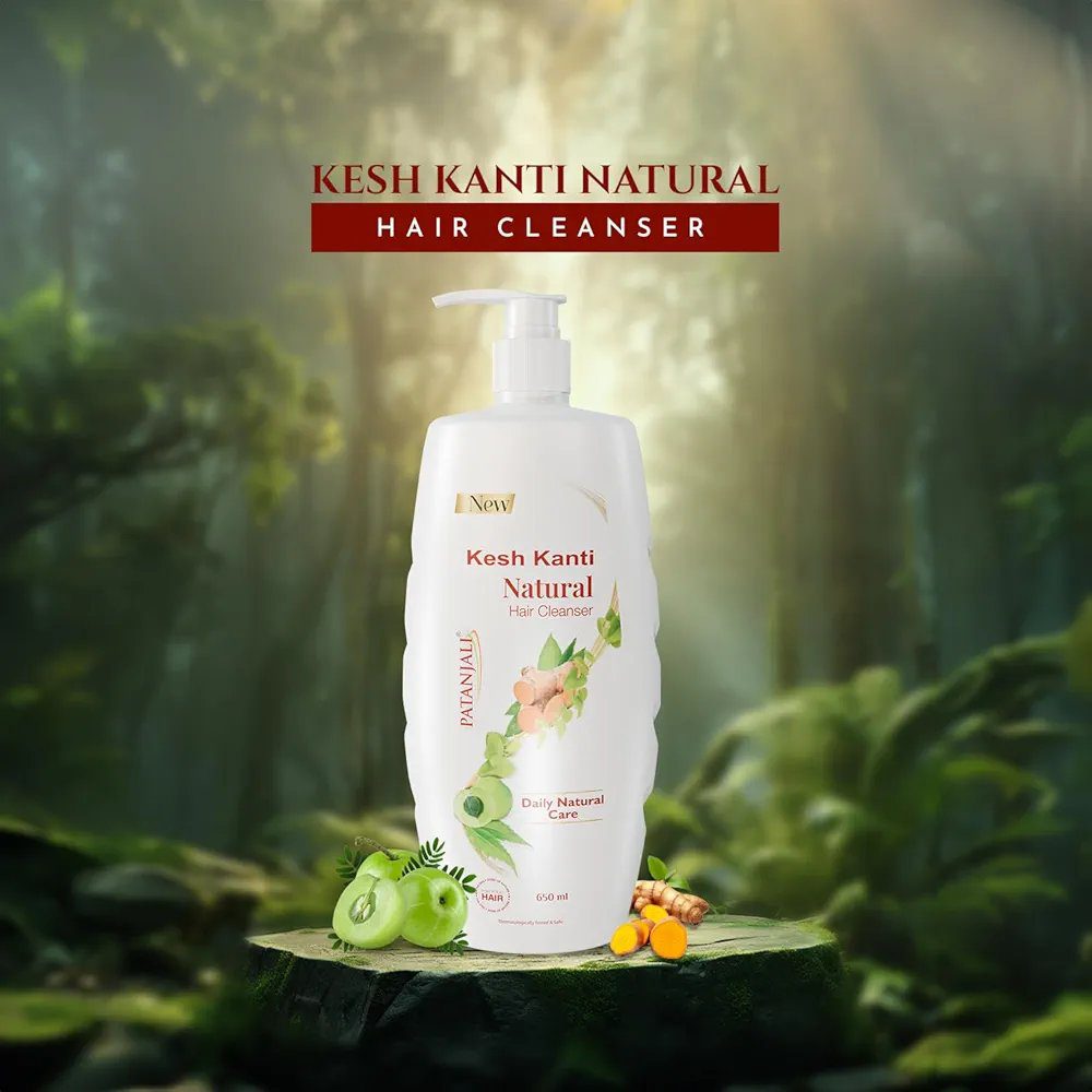Patanjali Kesh Kanti Hair Cleanser Natural Shampoo(650 Ml)