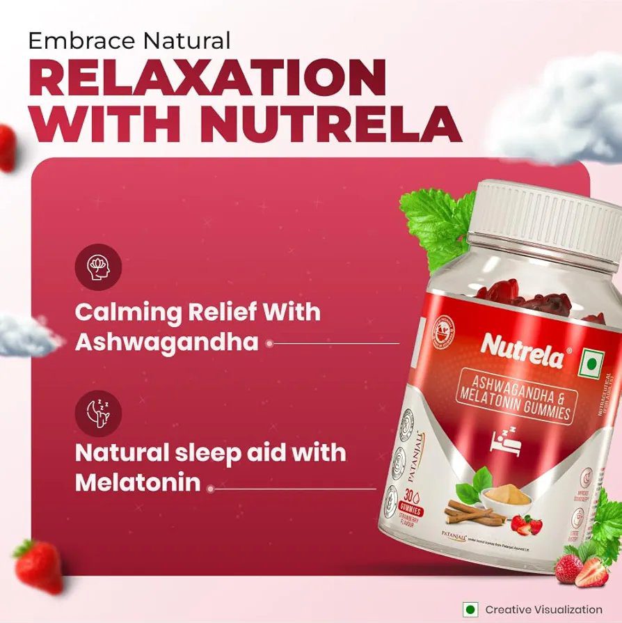 Nutrela Patanjali Ashwagandha 30 Gummies