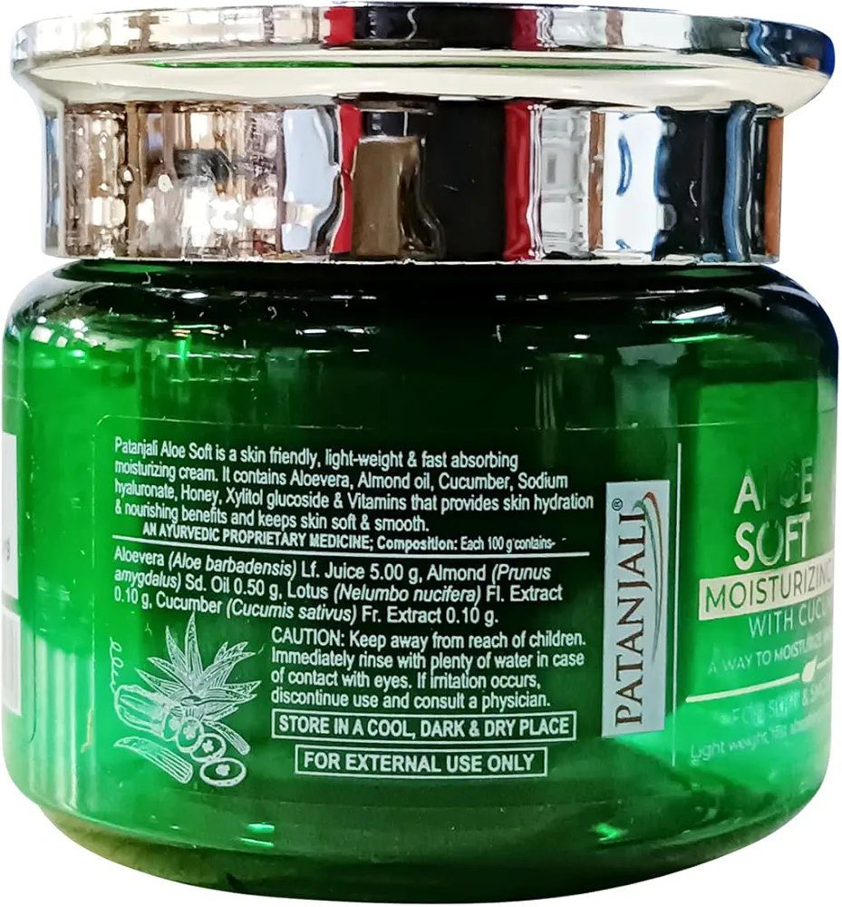 Patanjali Aloe Vera Moisturizing Cream for Face 50Gm
