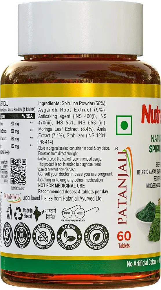 Nutrela Nutrition Spirulina Tablets 60