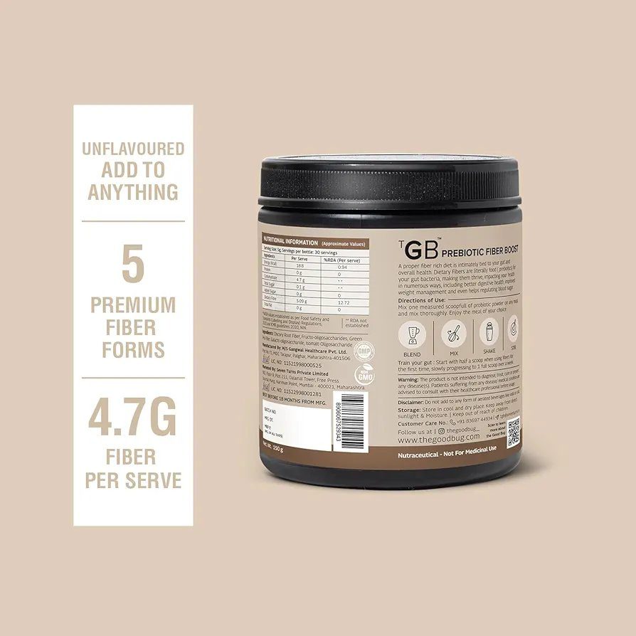 The Good Bug Prebiotic Fiber Boost Powder| 30 servings