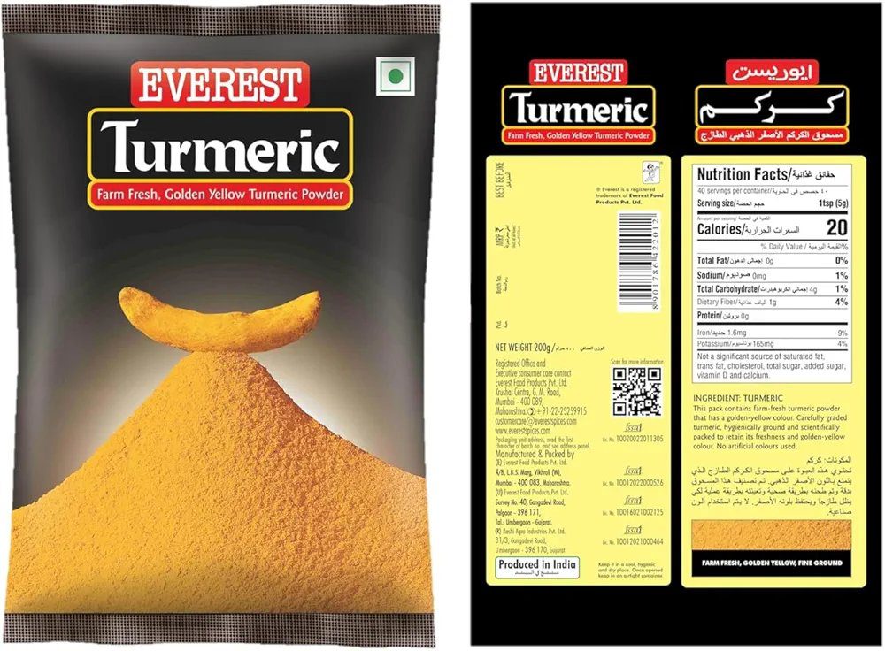 Everest Turmeric Powder, 200 Gram