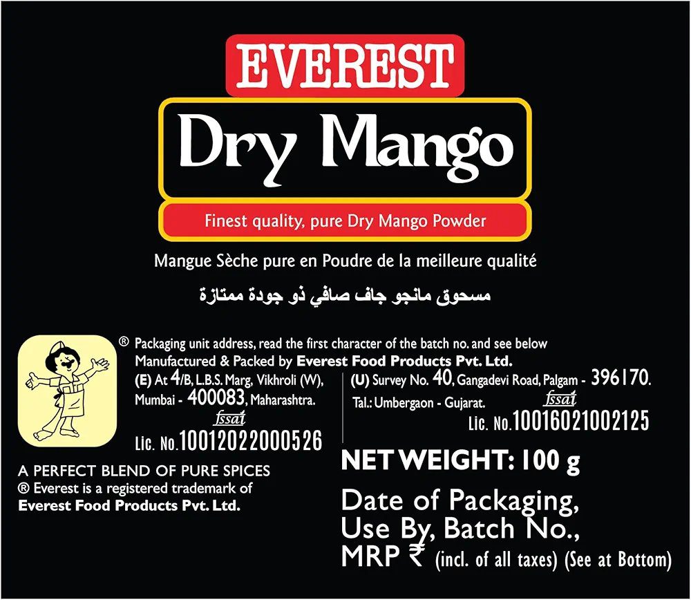 Everest Amchur Powder, Carton,Dried,100 Gm