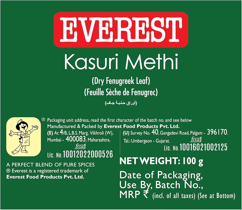 Everest Whole Kasuri Methi,100 Gram