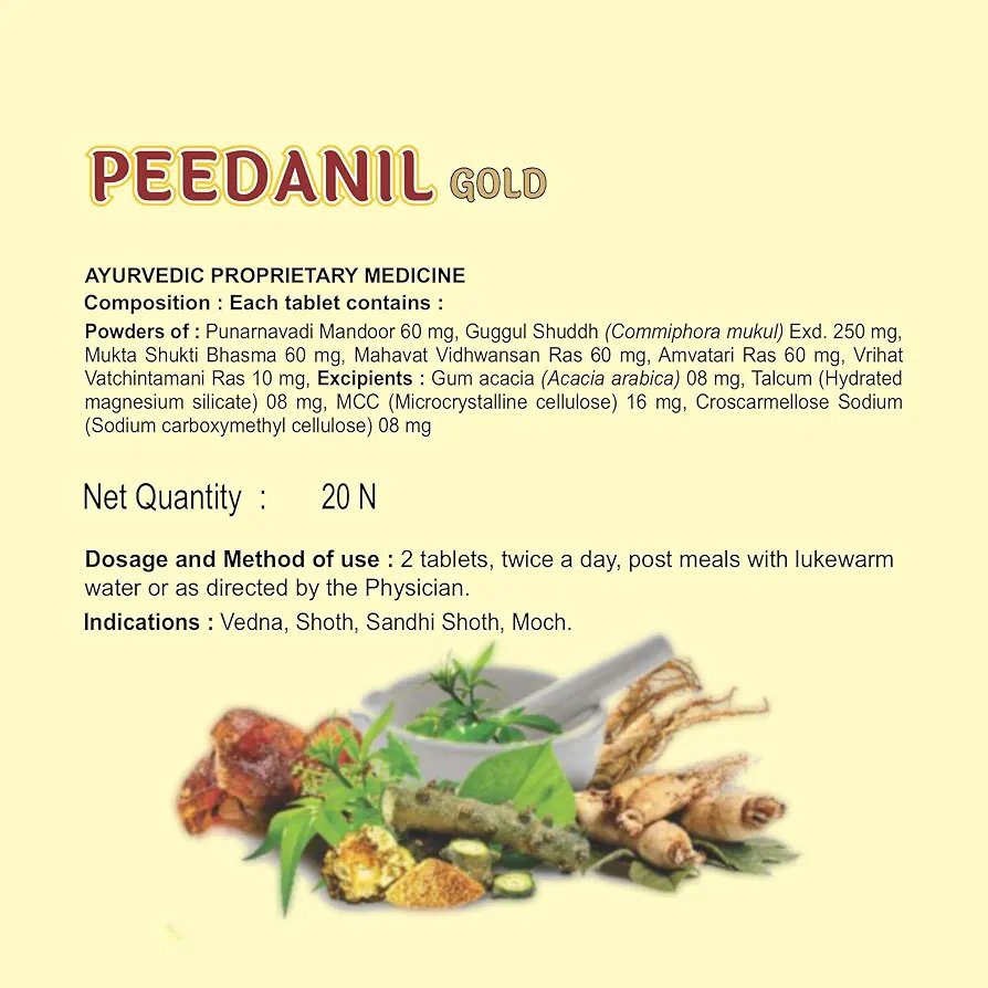 Divya Peedanil Gold_20 Tablets