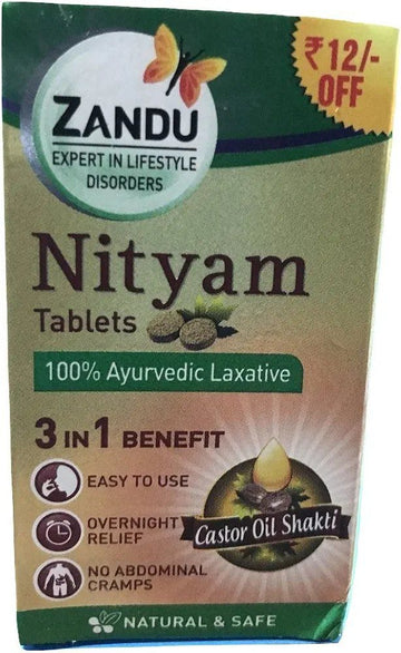 Zandu Nityam Tablets 12 - pack of 5