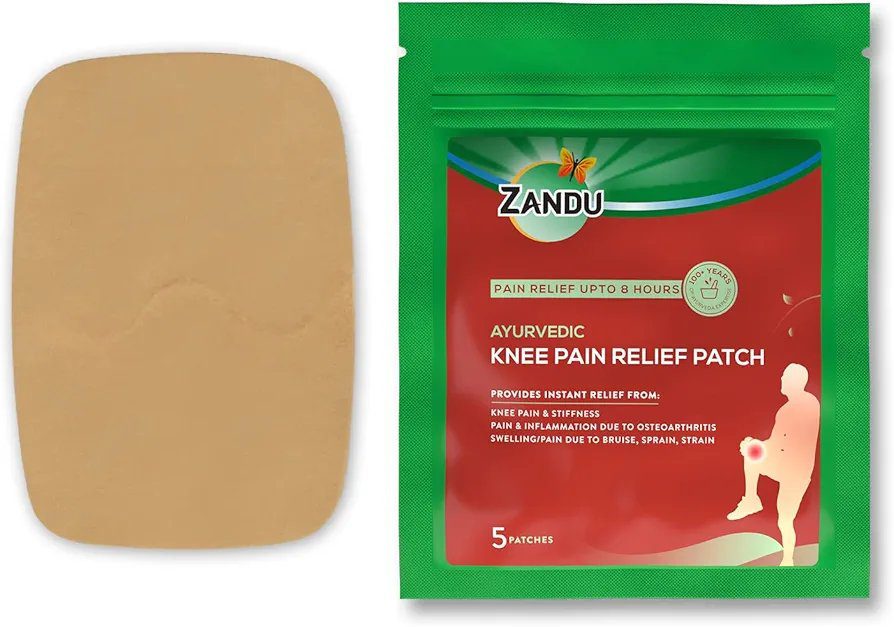 Zandu Ayurvedic Knee Pain Relief Patch (Pack of 5 Patches)