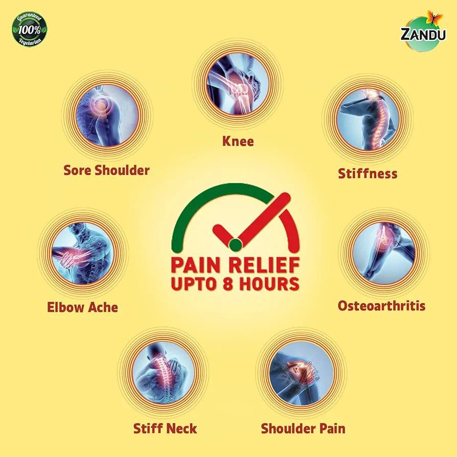 Zandu Ayurvedic Knee Pain Relief Patch (Pack of 5 Patches)