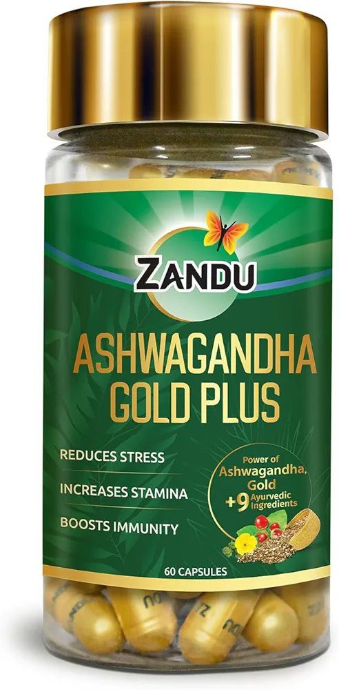 Zandu Ashwagandha Gold Plus Capsules(60)