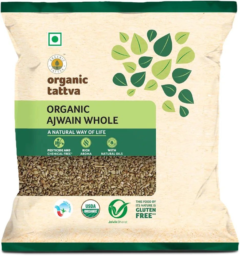 Organic Tattva, Organic Gluten Free Ajwain Whole - 100 Gram