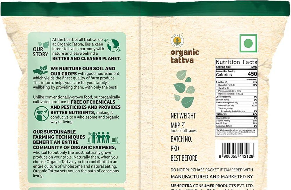 Organic Tattva Coriander Whole, 100g Pouch