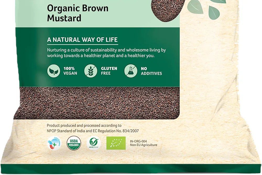 Organic Tattva Spices - Brown Mustard, 200g