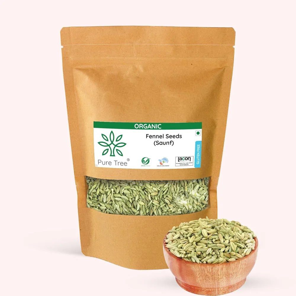 Pure Tree Certified Organic Fennel Seeds | 250 gm |