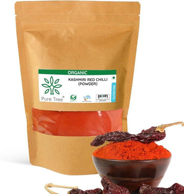 Pure Tree Certified Organic Kashmiri Lal Mirch powder 100 gms