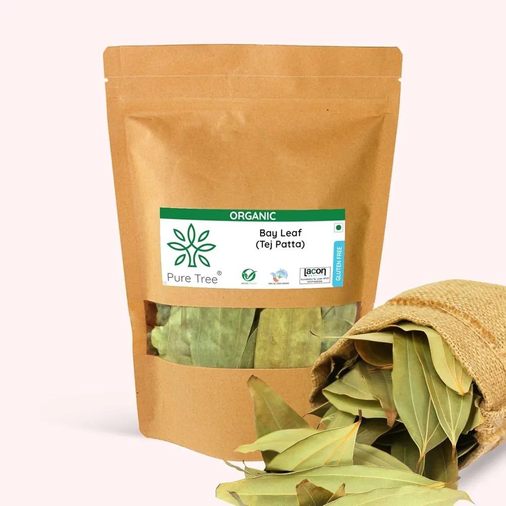 Pure Tree Certified Organic Tej Patta Leaves | 50 Grams |