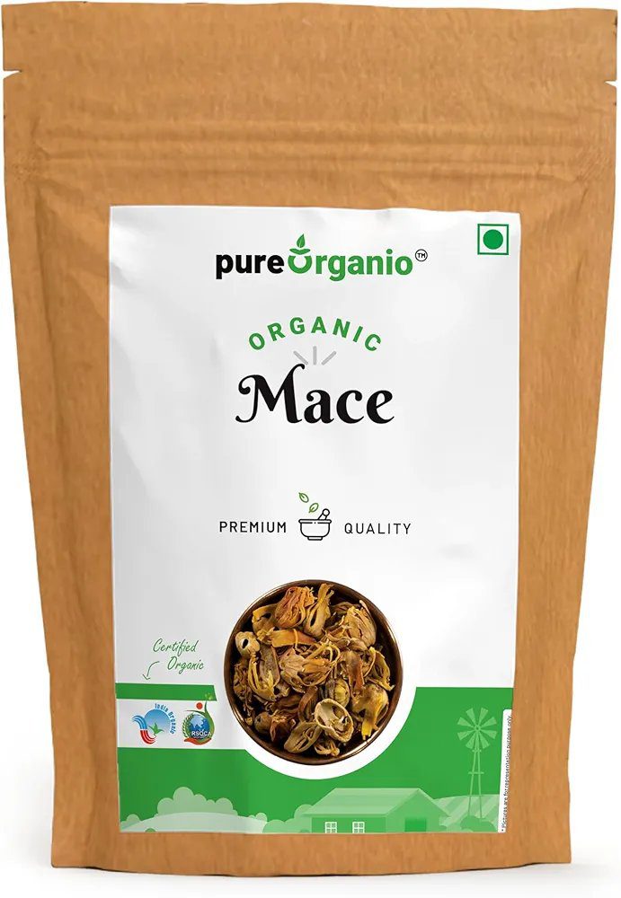 Pure Organio Organic Whole Mace Spice - japatri (50 Gm)