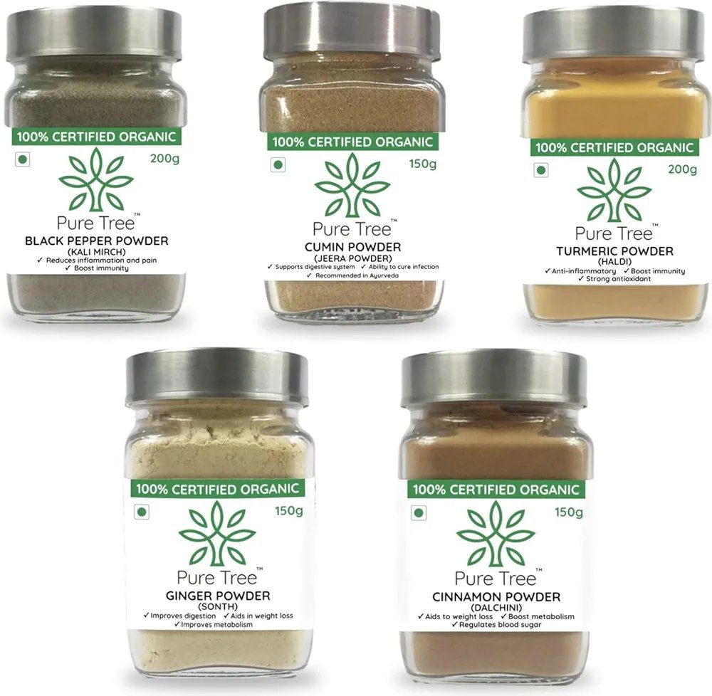 Pure Tree Certified Organic Spice Combo Pack