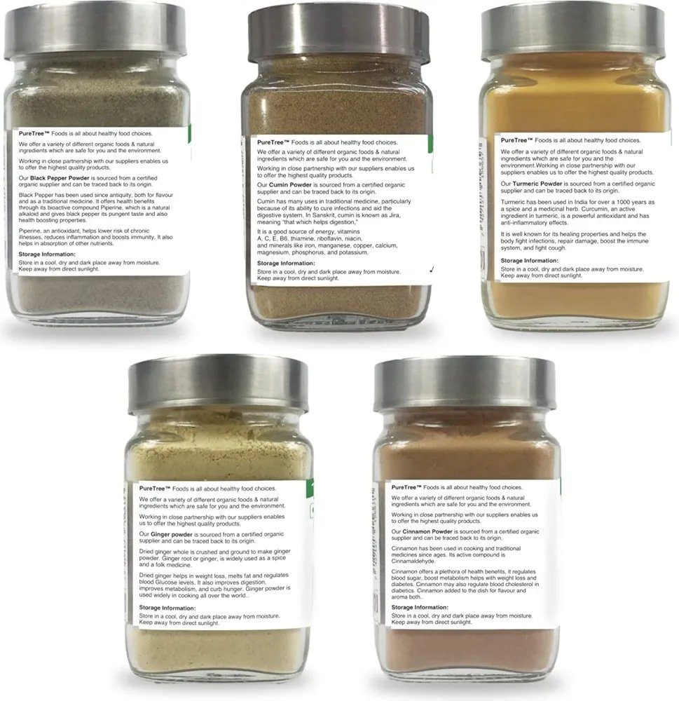 Pure Tree Certified Organic Spice Combo Pack
