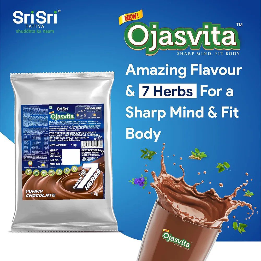 Sri Sri TATTVA shuddhta ka naam Ojasvita Chocolate, 1Kg (Foil Pack Of 2)