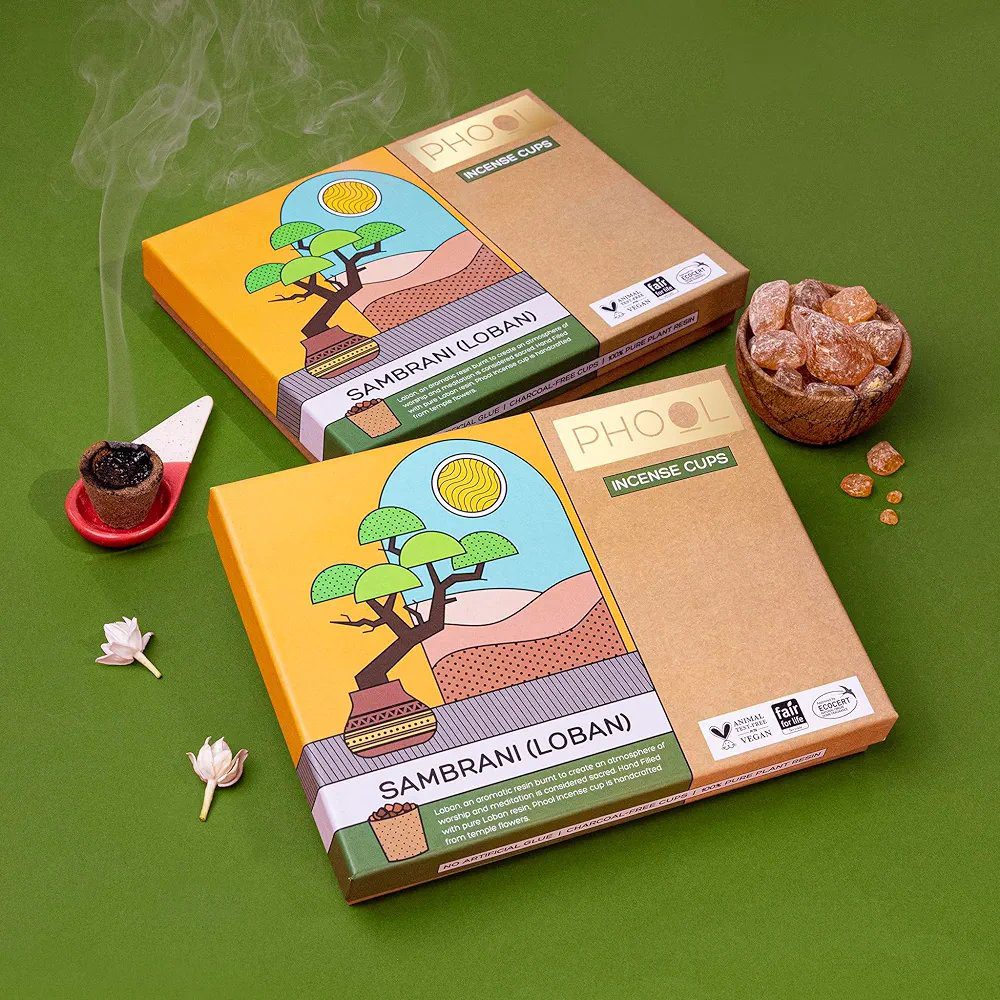 Phool Sambrani Dhoop Cups for Pooja and Havan