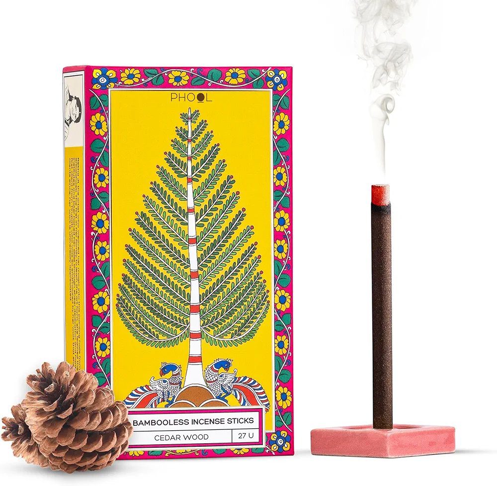 PHOOL LUXURY INCENSE Bambooless Incense Sticks- Cedarwood