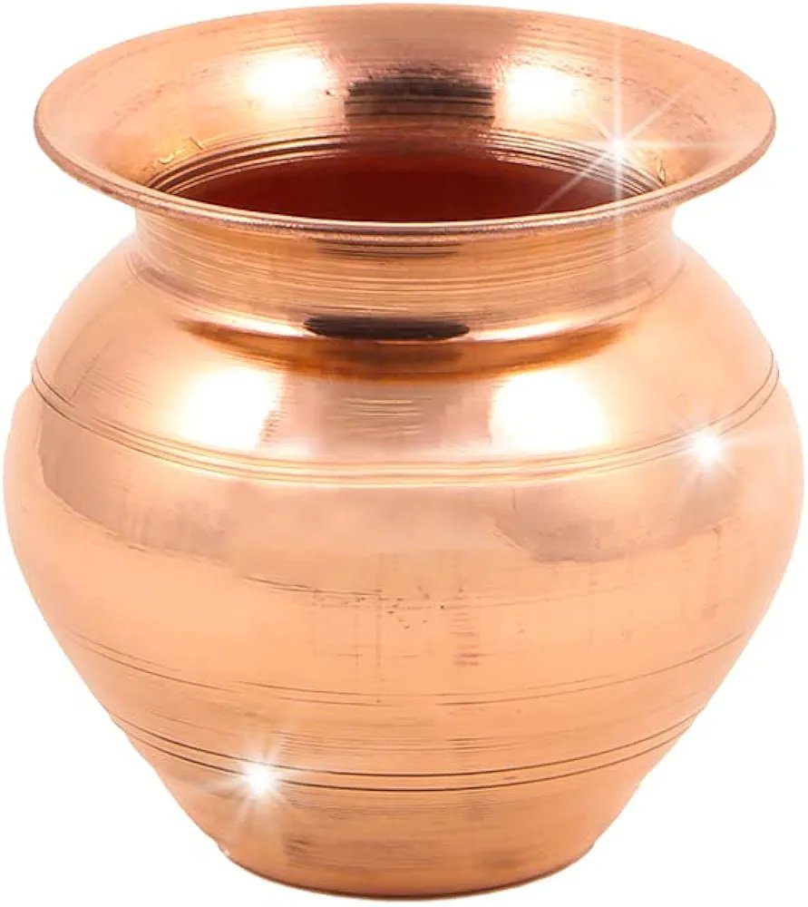 Shubhkart Nitya Copper Kalash for Pooja Worship Temple Home
