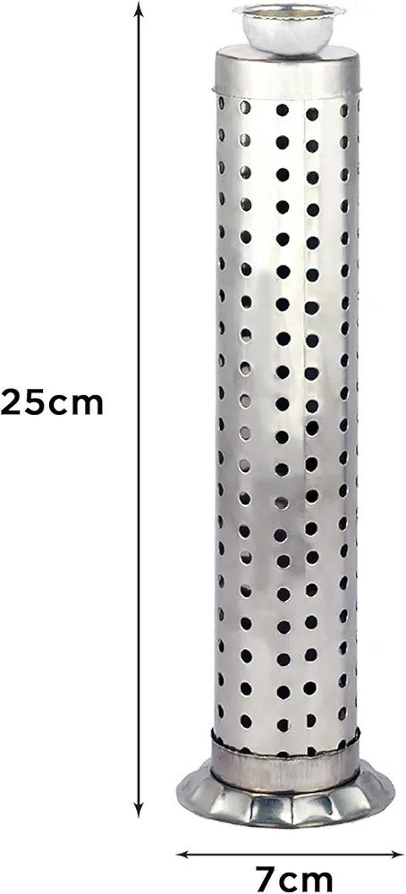 Shubhkart Nitya Stainless Steel Incense Stick Holder for Worship