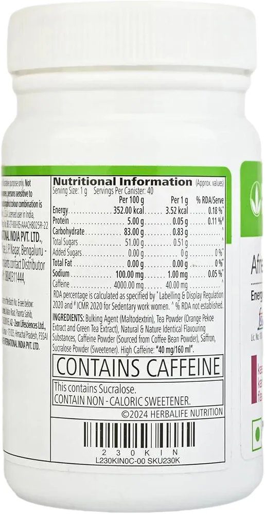 HERBALIFE Afresh Energy Drink Mix Kashmiri Kahwa 40 g (pack of 2)