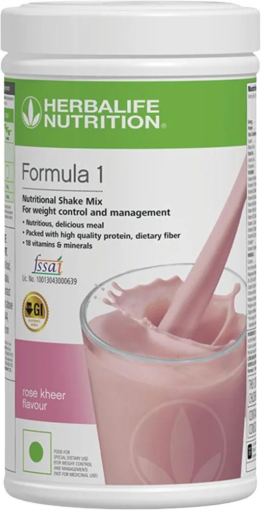 Herbalife Formula 1 Nutritional Shake Mix – Rose Kheer Flavor | 500g | Meal Replacement