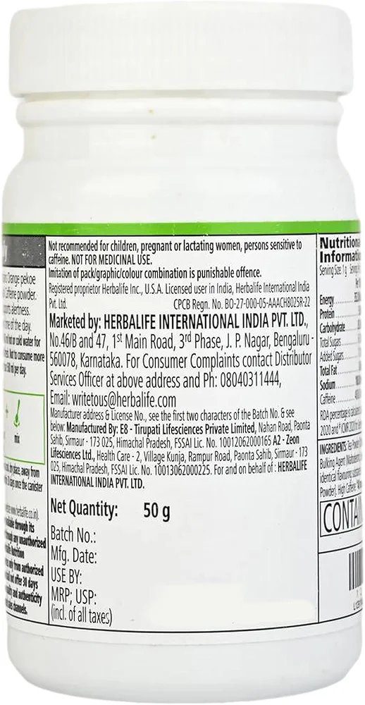 Herbalife Nutrition Afresh Energy Drink Mix (Ginger, 50 g)