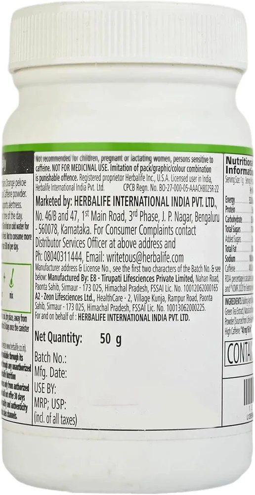 Herbalife Afresh Energy Drink Lemon Flavor (50 gm