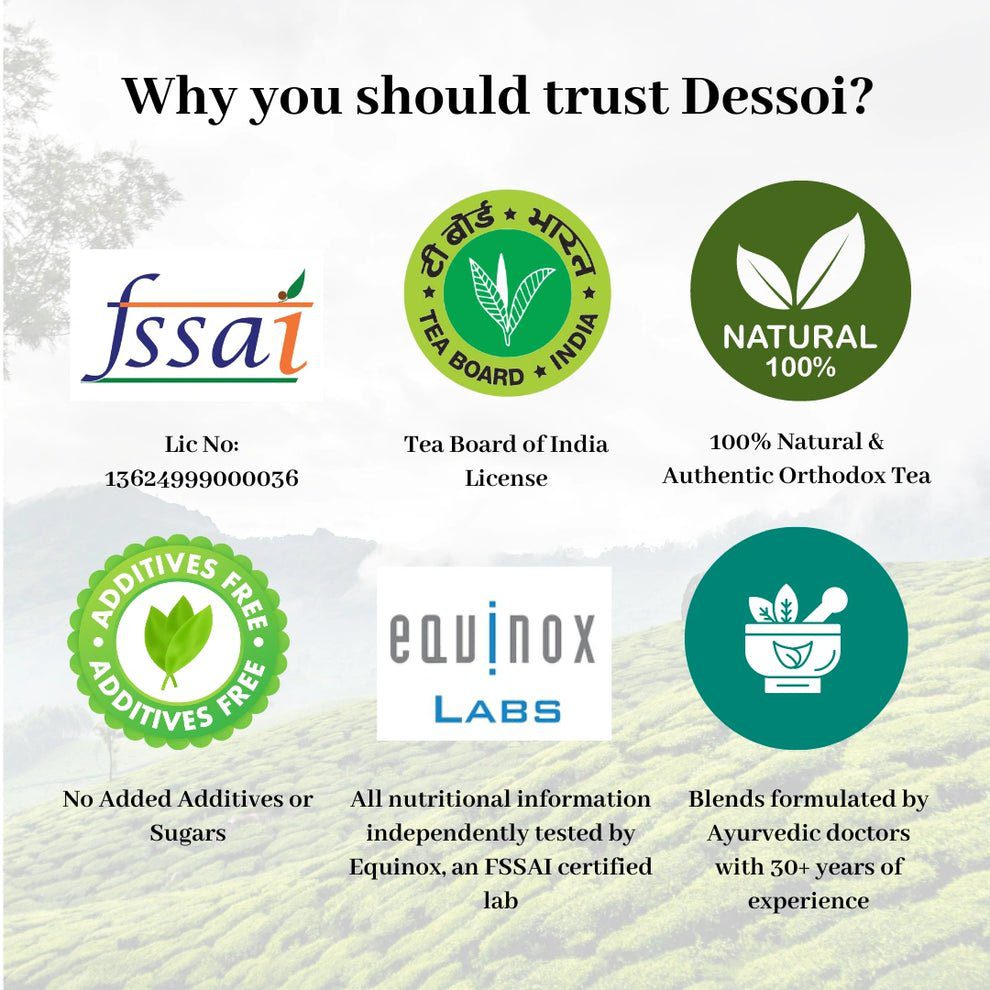 DESSOI NATURALS First Flush  Green Tea | Has Antioxidants, Improves Metabolism, and Weight Management | 60g