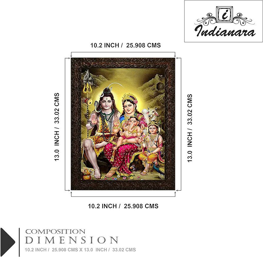 Indianara Religious Painting -Synthetic Wood, 27x30.5x1cm, Multicolour (GB3)