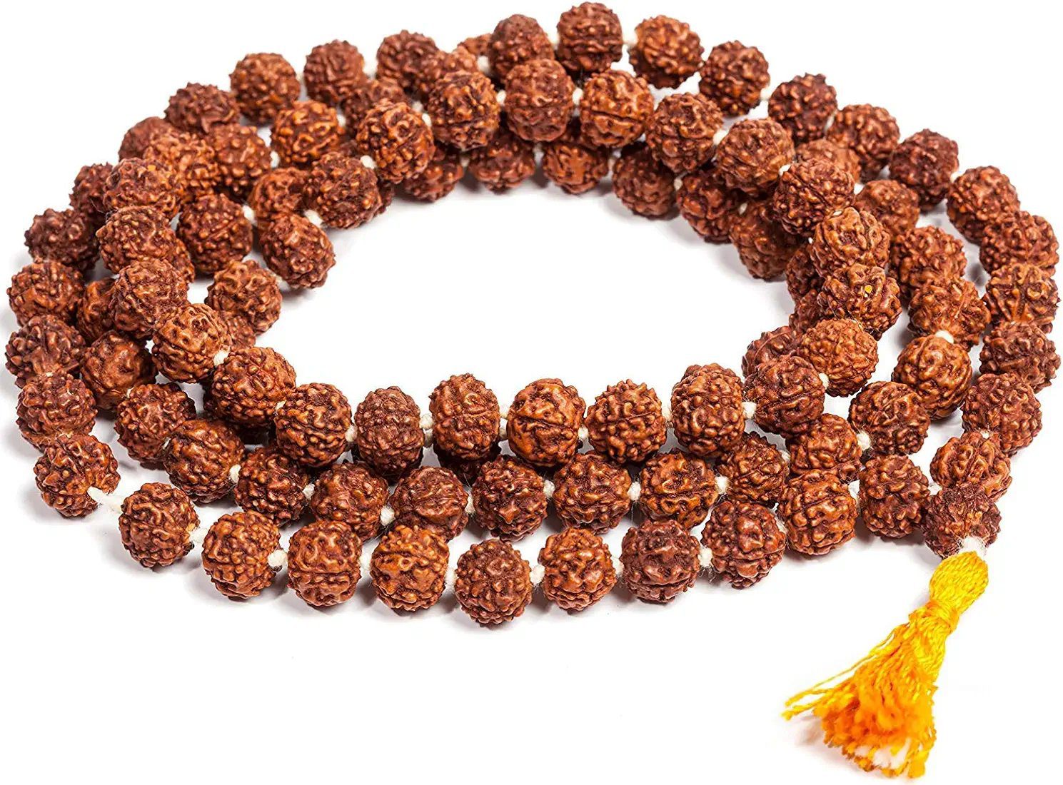 Petrichor Rudraksha Mala Original Nepal (Brown, 108 Rudraksha beads, 9 mm | Length : 20 inches, 1 pc) For Unisex Adult