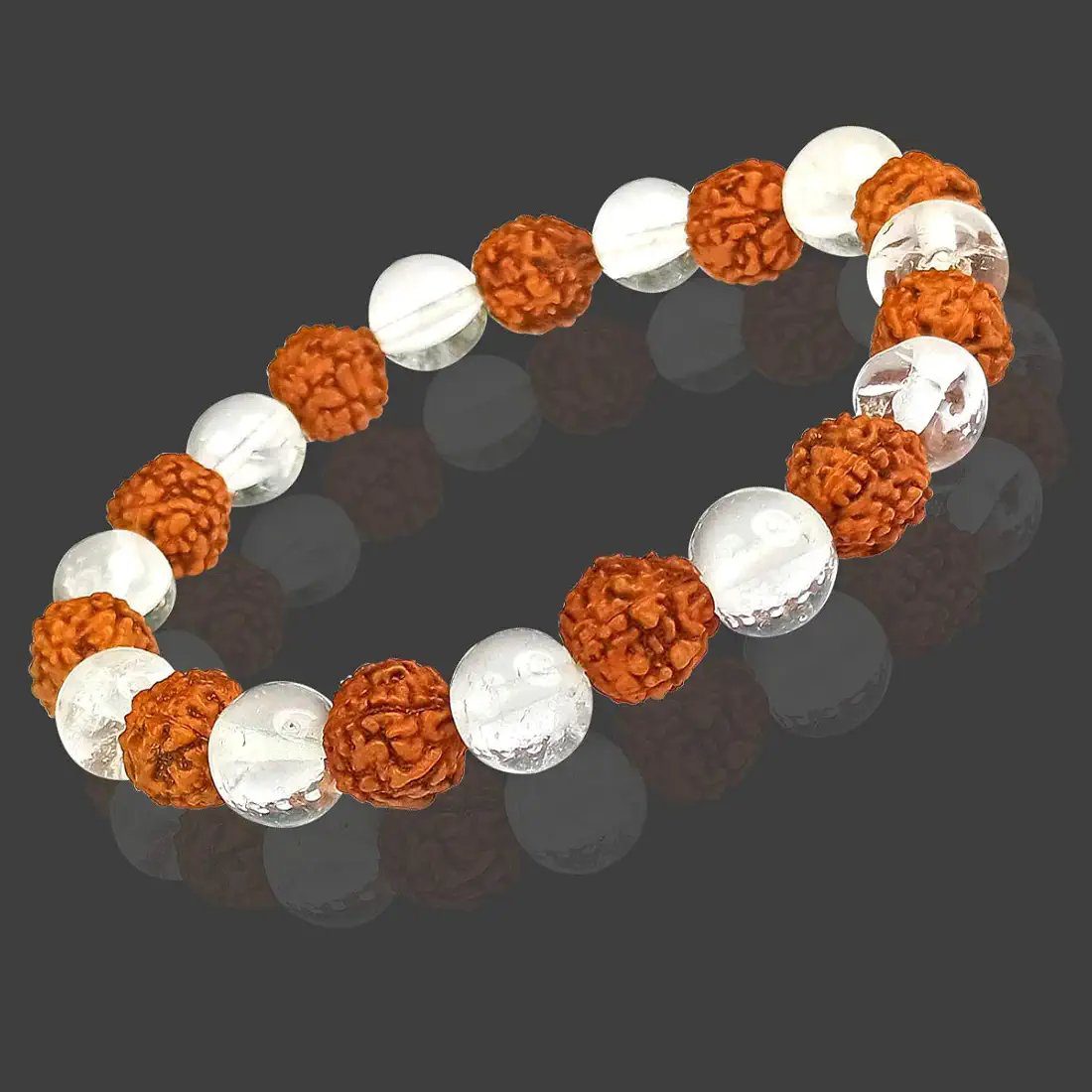 Reiki Crystal Products Stone Bracelet, Crystal Bracelet, Amethyst 7 Chakra Rose Quartz Tiger Eye Jade Bracelet Reiki Healing Feng-Shui Crystal Gem Stone 8mm Beads Bracelets