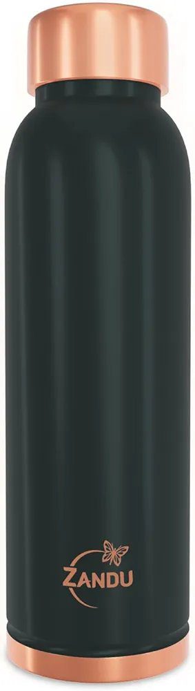 Zandu Copper Bottle (Green): Prepared with 100% Pure Copper |