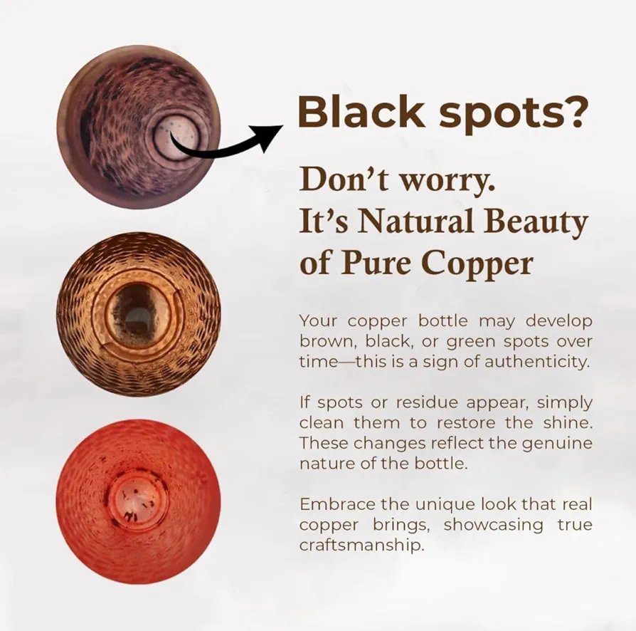 MERCAPE® - 100% Pure Copper Water Bottle |