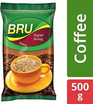 Bru Instant Super Strong Coffee, Powder, Packet, 500 Gram