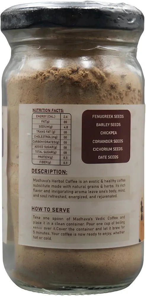 MADHAVA'S 90g Vedic Coffee Powder | Traditional Ayurvedic Formula