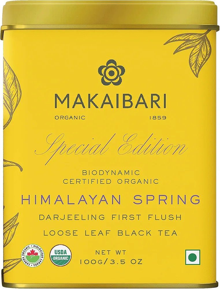 Makaibari Himalayan Spring First Flush Black Tea Darjeeling Loose Leaf 100 gm